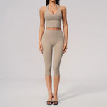 Yoga Capri Pants Athletic Set