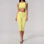 Yoga Capri Pants Athletic Set