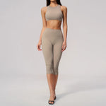 Yoga Capri Pants Athletic Set